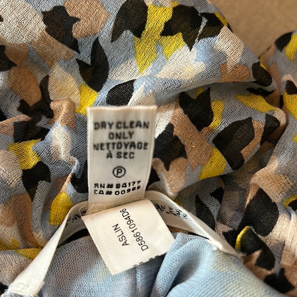 Diane Von Furstenberg Silk Aslin Pastel Ruched Midi Column Dress - 8 - Picture 12 of 13